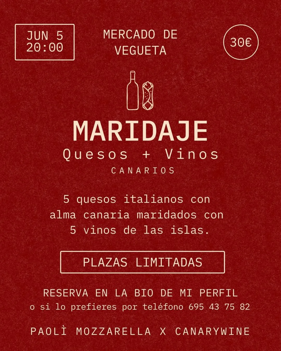 Gastronomía – «Maridaje Quesos + Vinos Canarios»