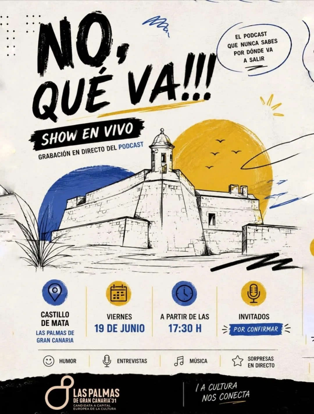 No, qué va! Show en vivo en Castillo de Mata