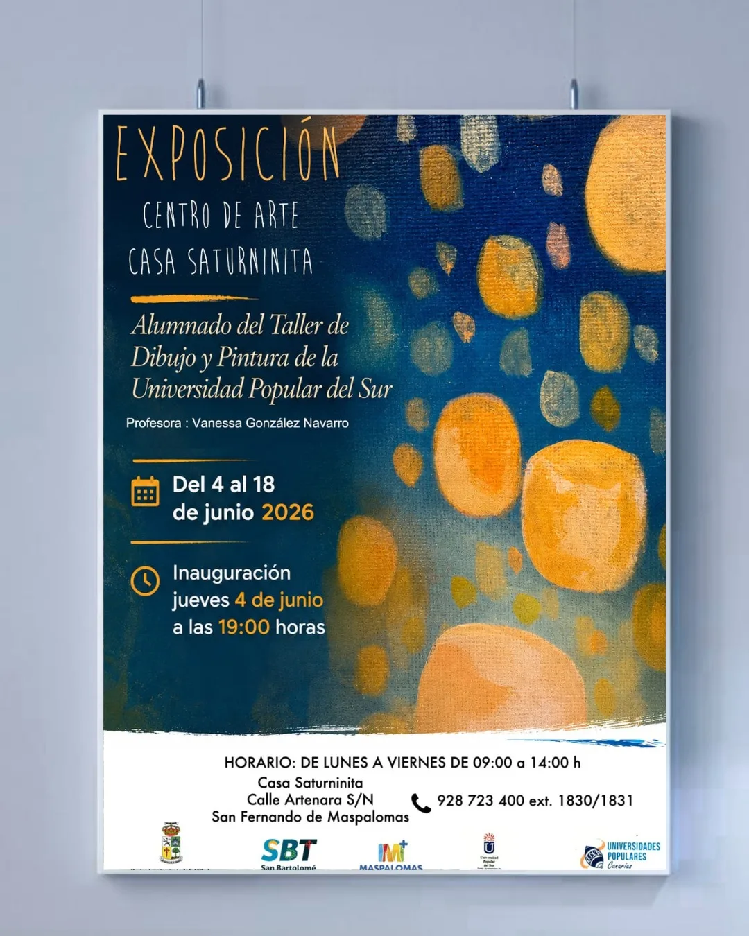 Inauguración – «Exposición alumnado Taller de Dibujo y Pintura Universidad Popular del Sur»
