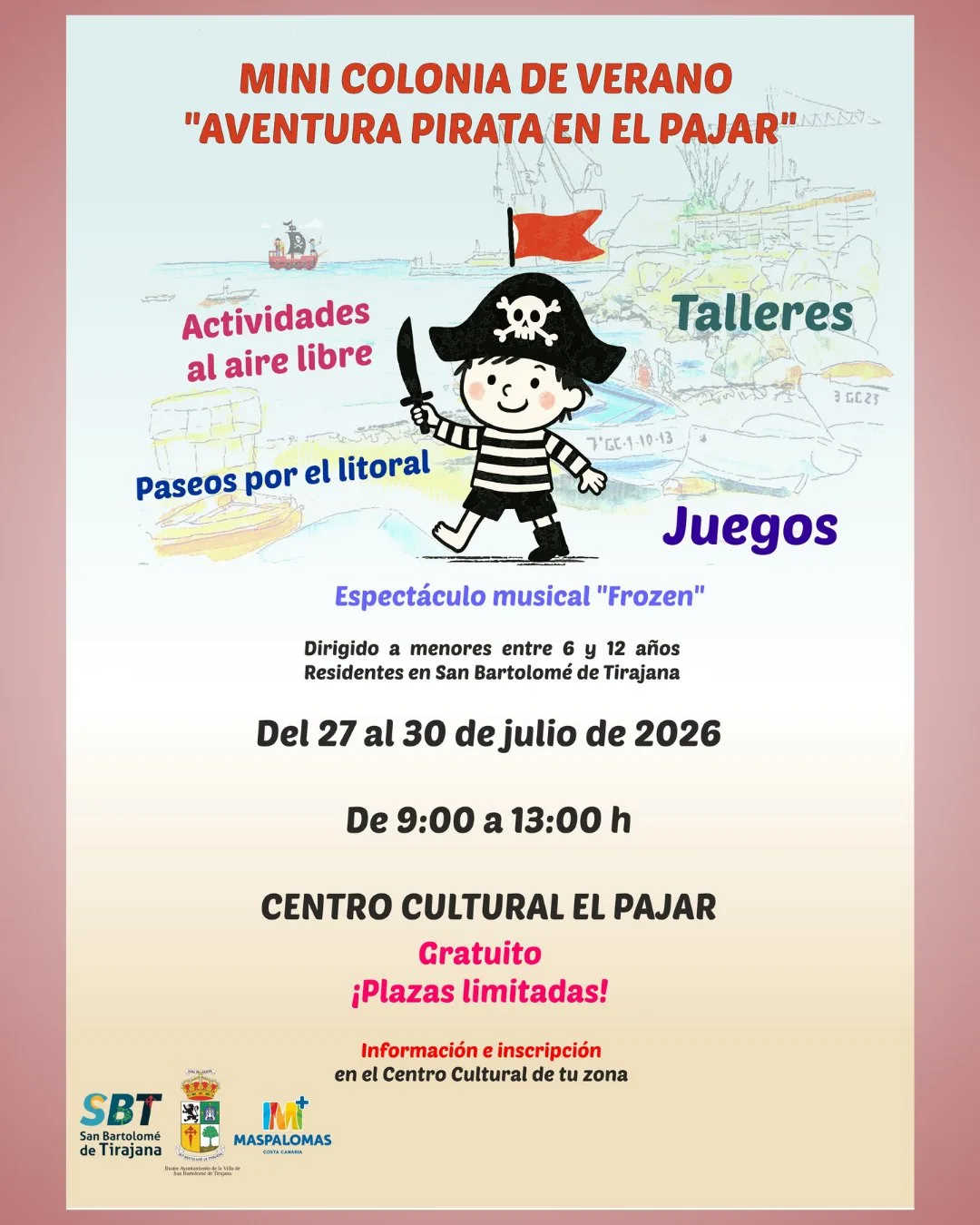 Mini Colonia Aventura Pirata en El Pajar - Eventos Gran Canaria