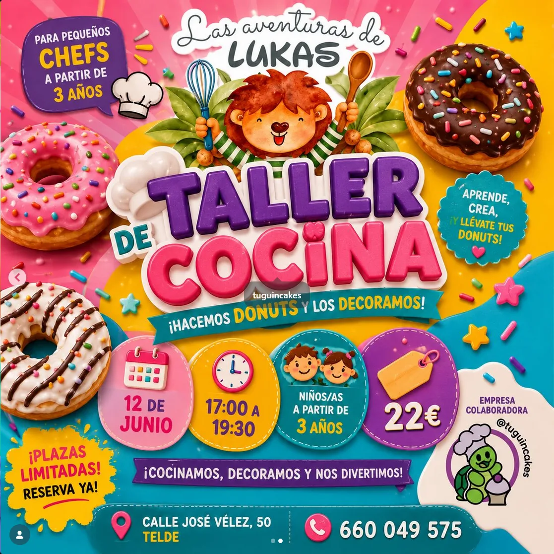 Taller de cocina Las aventuras de Lukas en Telde