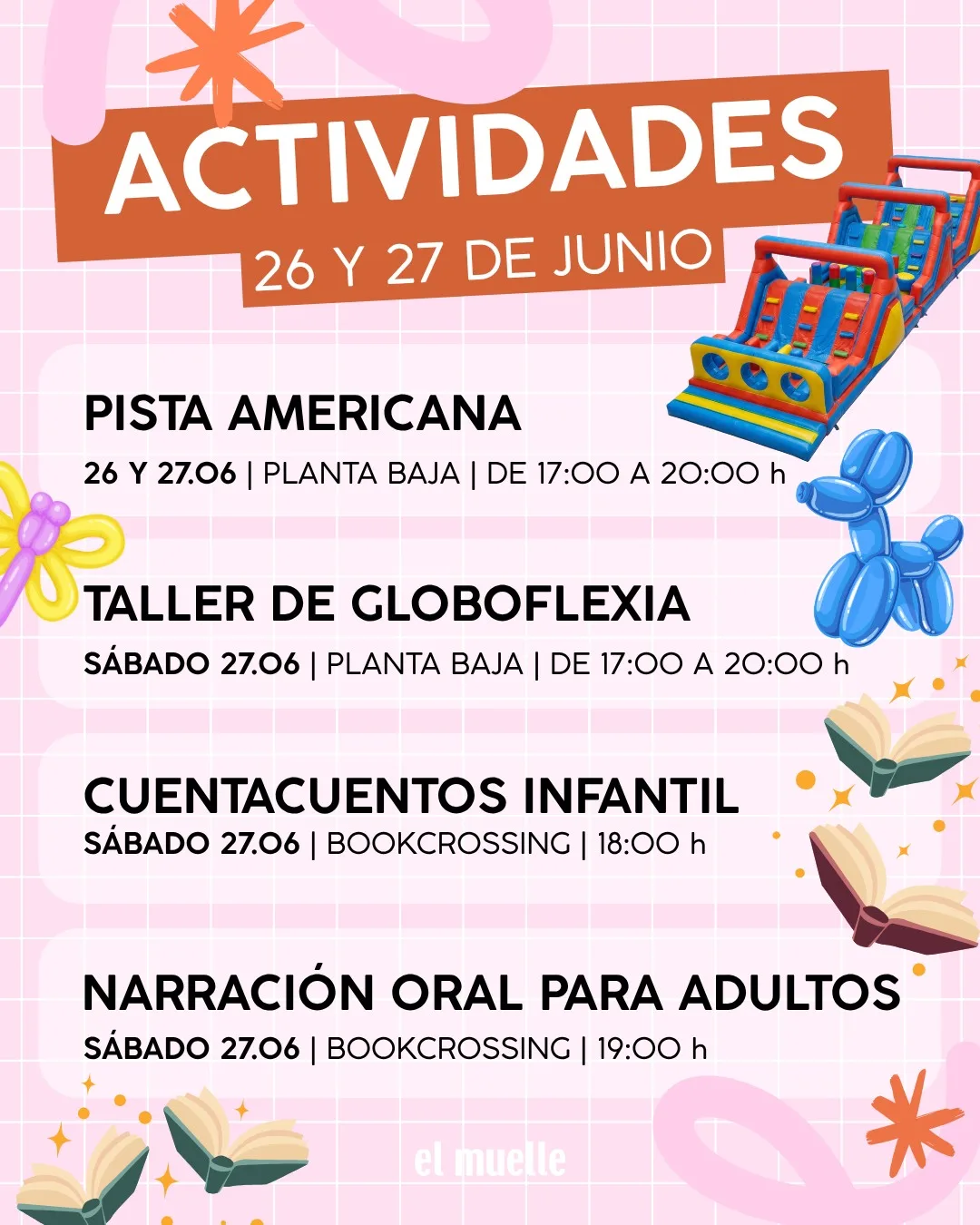Taller de globoflexia en El Muelle - Eventos Gran Canaria
