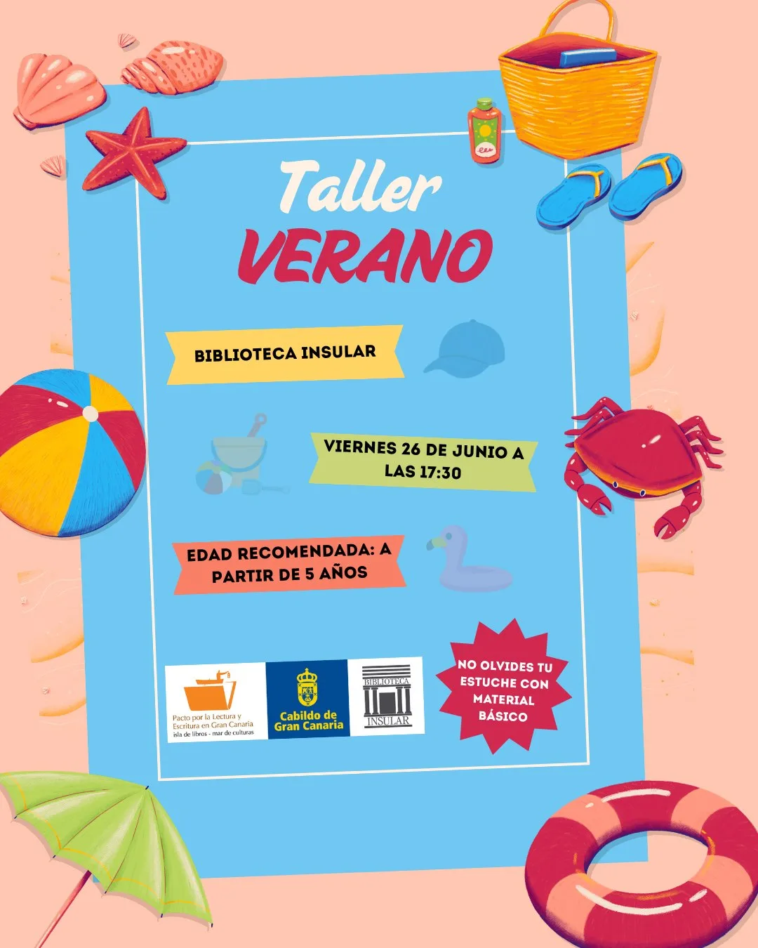 Taller de verano en la Biblioteca Insular