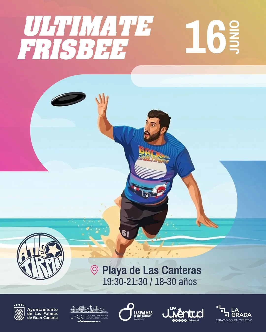 Ultimate Frisbee en Playa de Las Canteras