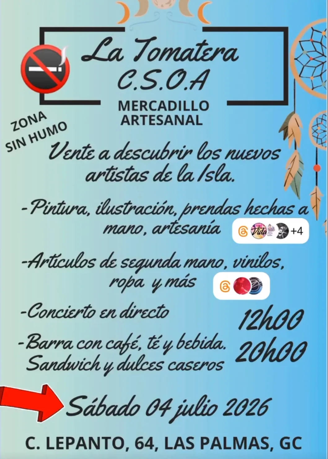 Market – «Mercadillo artesanal La Tomatera C.S.O.A»