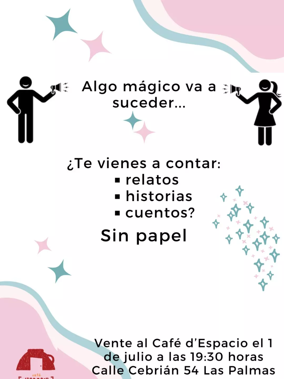 Micro Abierto de Narradores en Café d’Espacio