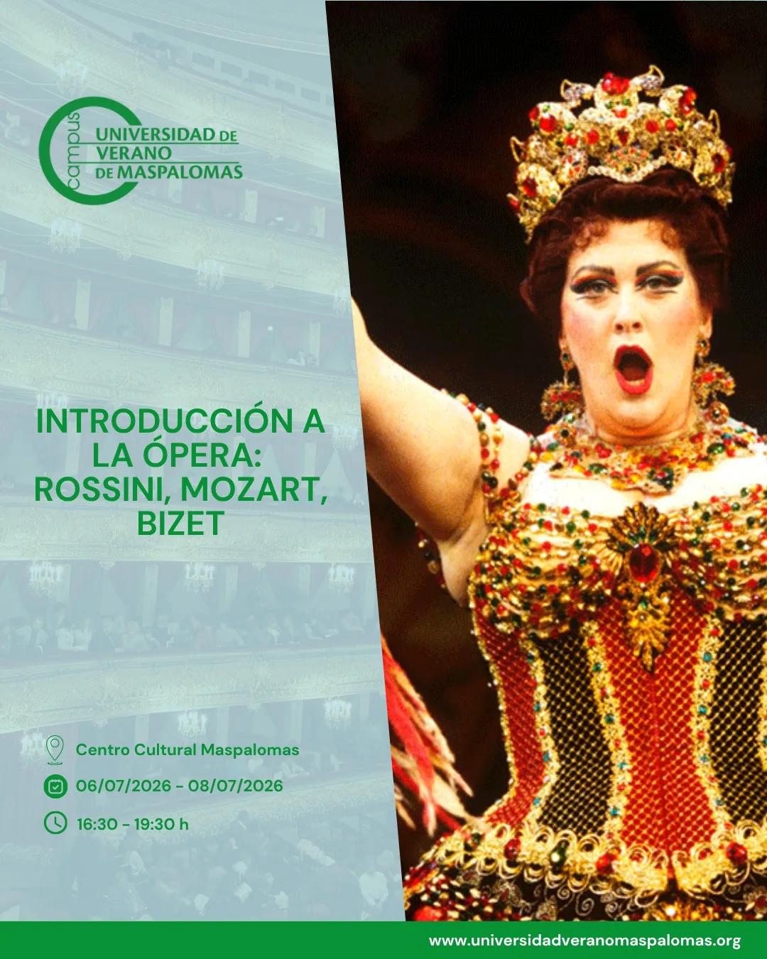Ópera: Rossini, Mozart y Bizet en Maspalomas