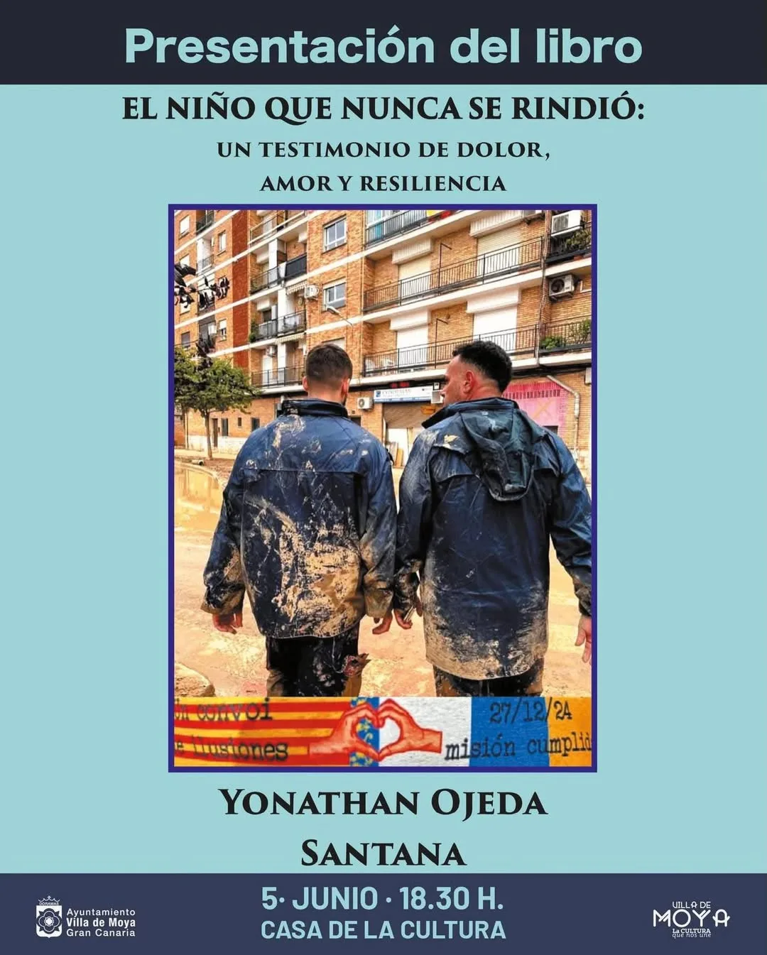 Presentación de El niño que nunca se rindió en Moya