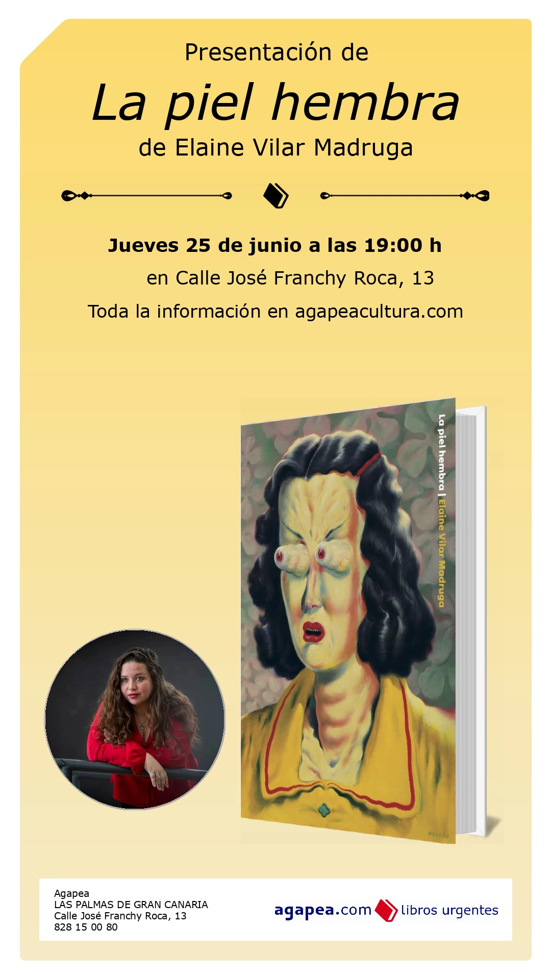 Presentación de La piel hembra en Agapea - Eventos Gran Canaria