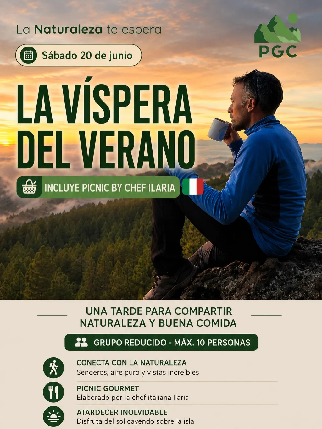 Senderismo La Víspera del Verano en Tejeda