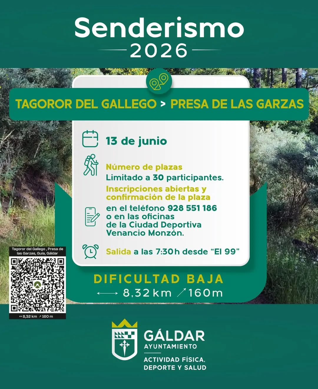 Senderismo en Gáldar: Tagoror - Presa de las Garzas