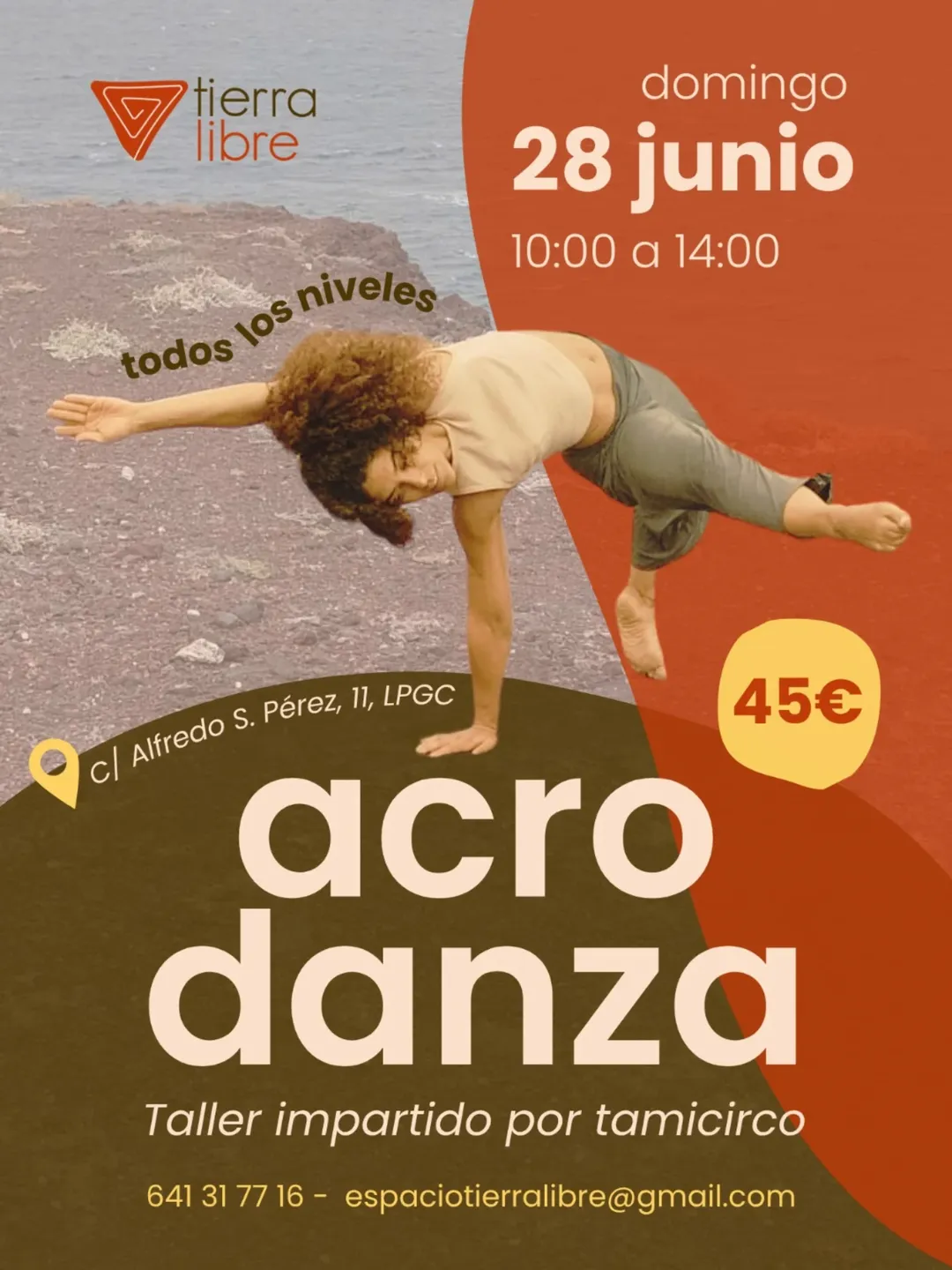 Taller de Acrodanza en Espacio Tierra Libre
