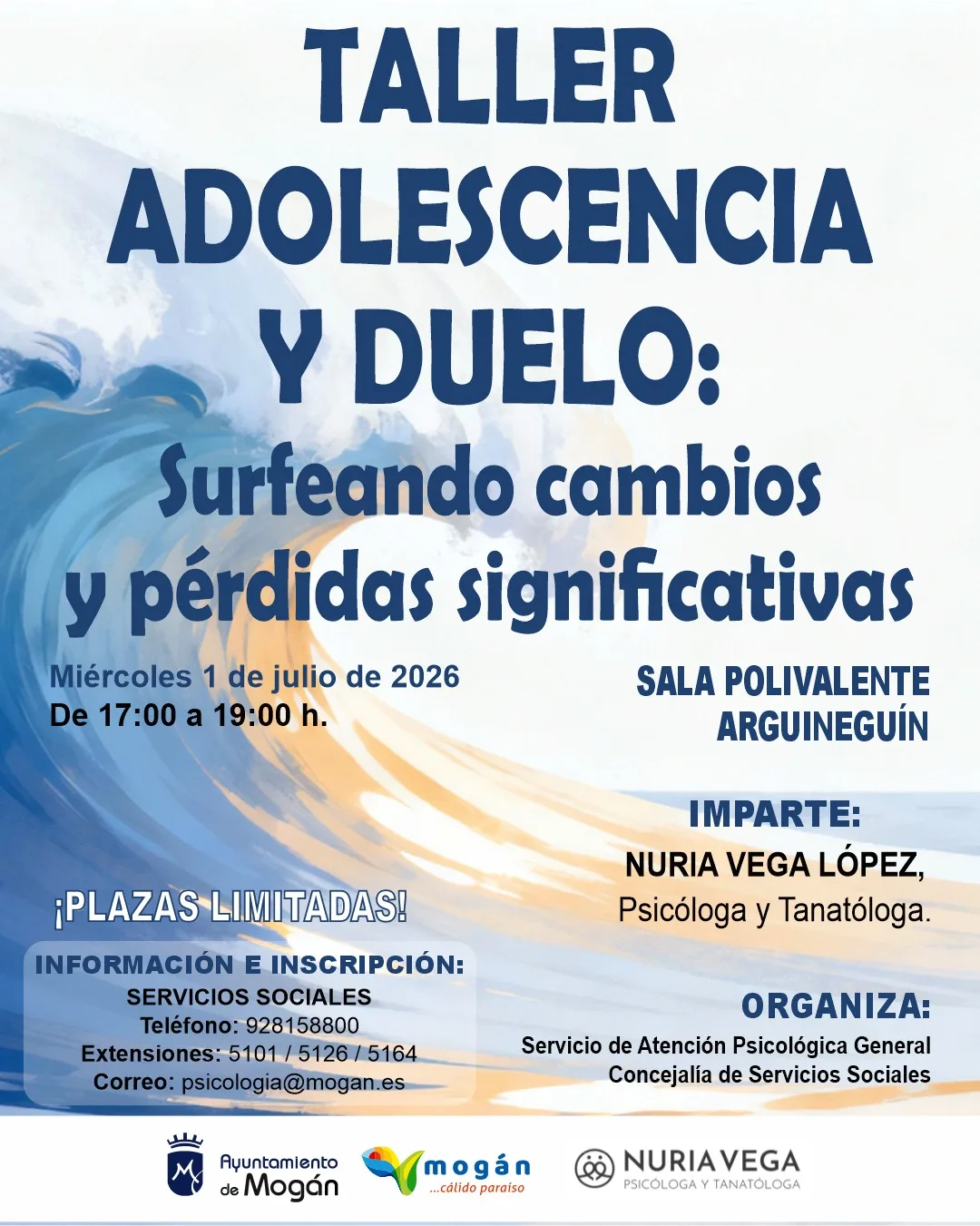 Taller - «Adolescencia y duelo: Surfeando cambios y pérdidas»