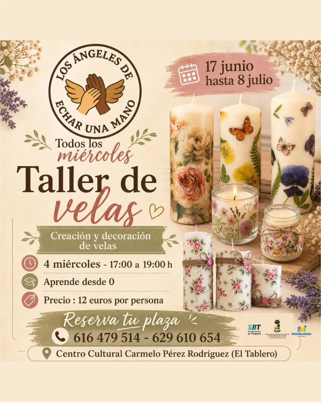 Taller de Velas en El Tablero - Eventos Gran Canaria
