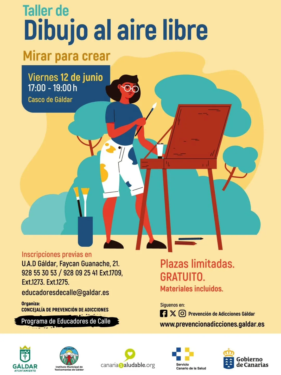 Taller de dibujo al aire libre en Gáldar - Eventos Gran Canaria