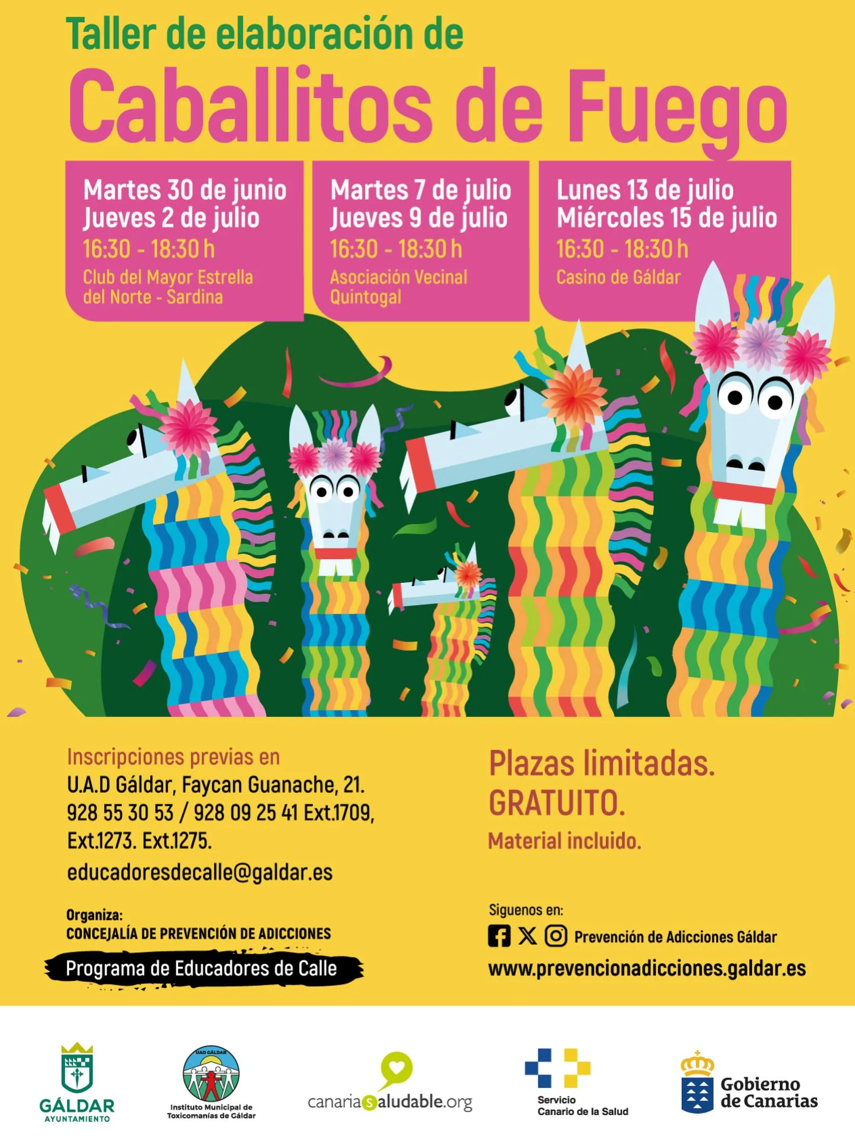 Taller Caballitos de Fuego en Gáldar - Eventos Gran Canaria