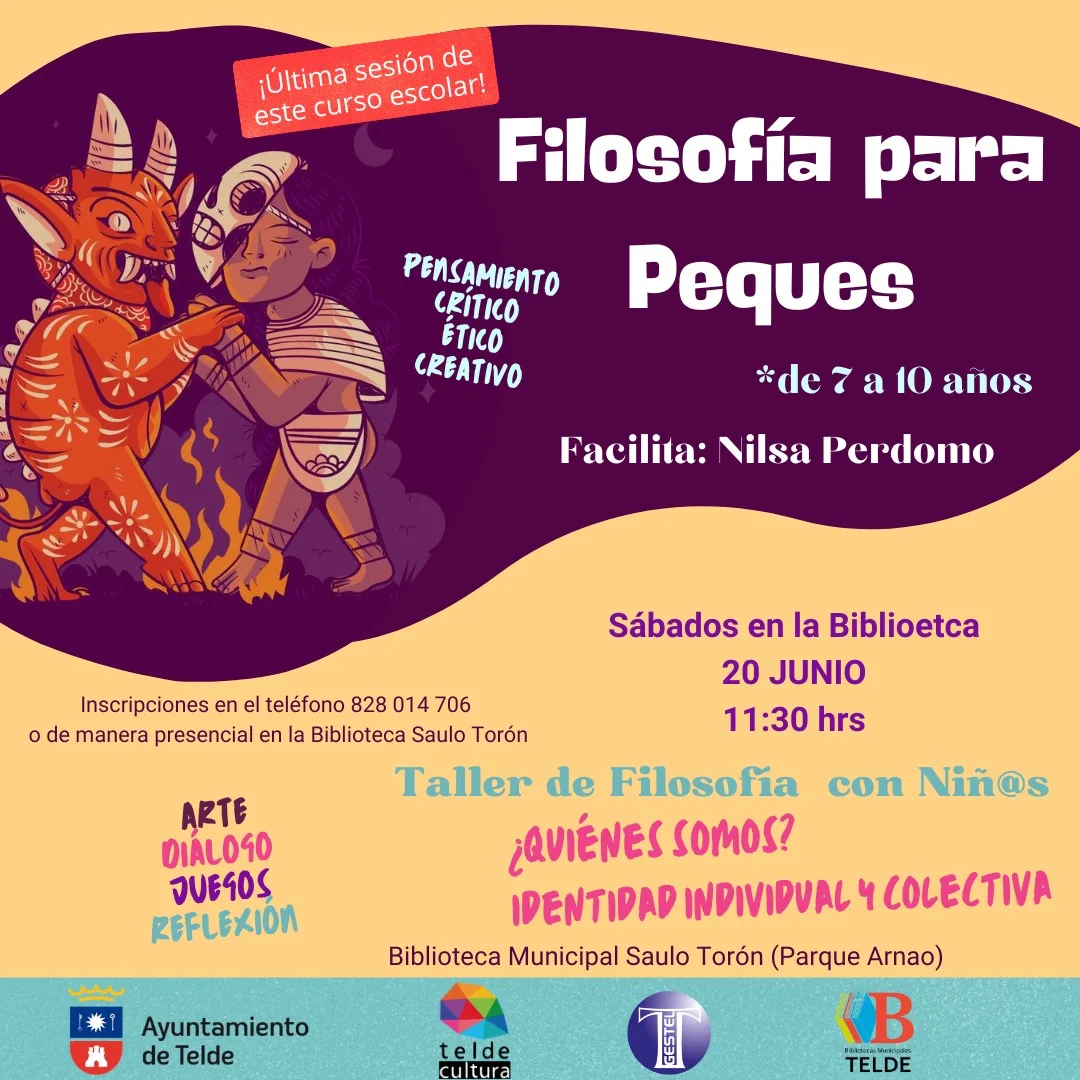 Taller Filosofía para Peques en Telde - Eventos Gran Canaria