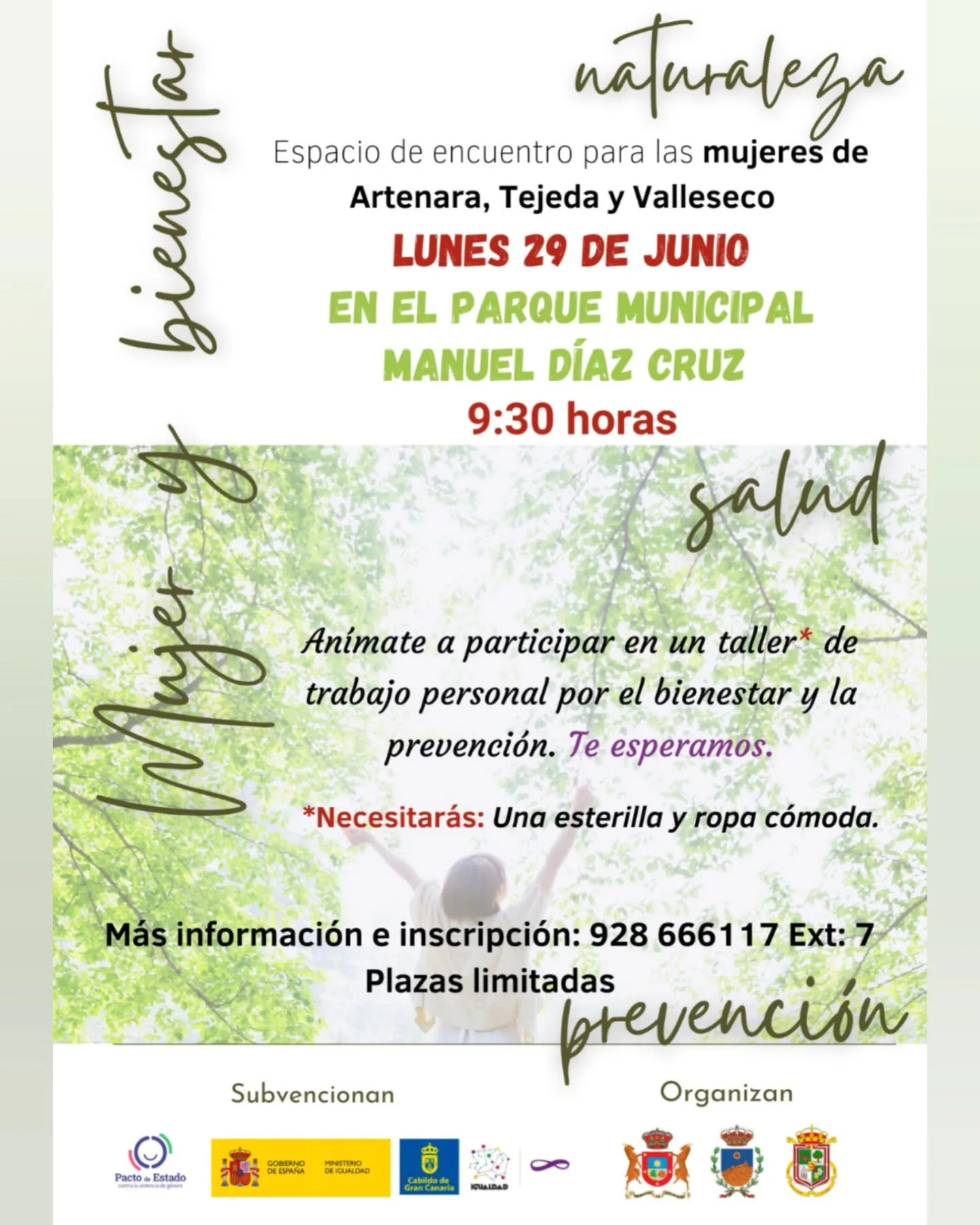 Taller - «Mujer y Bienestar» - Eventos Gran Canaria