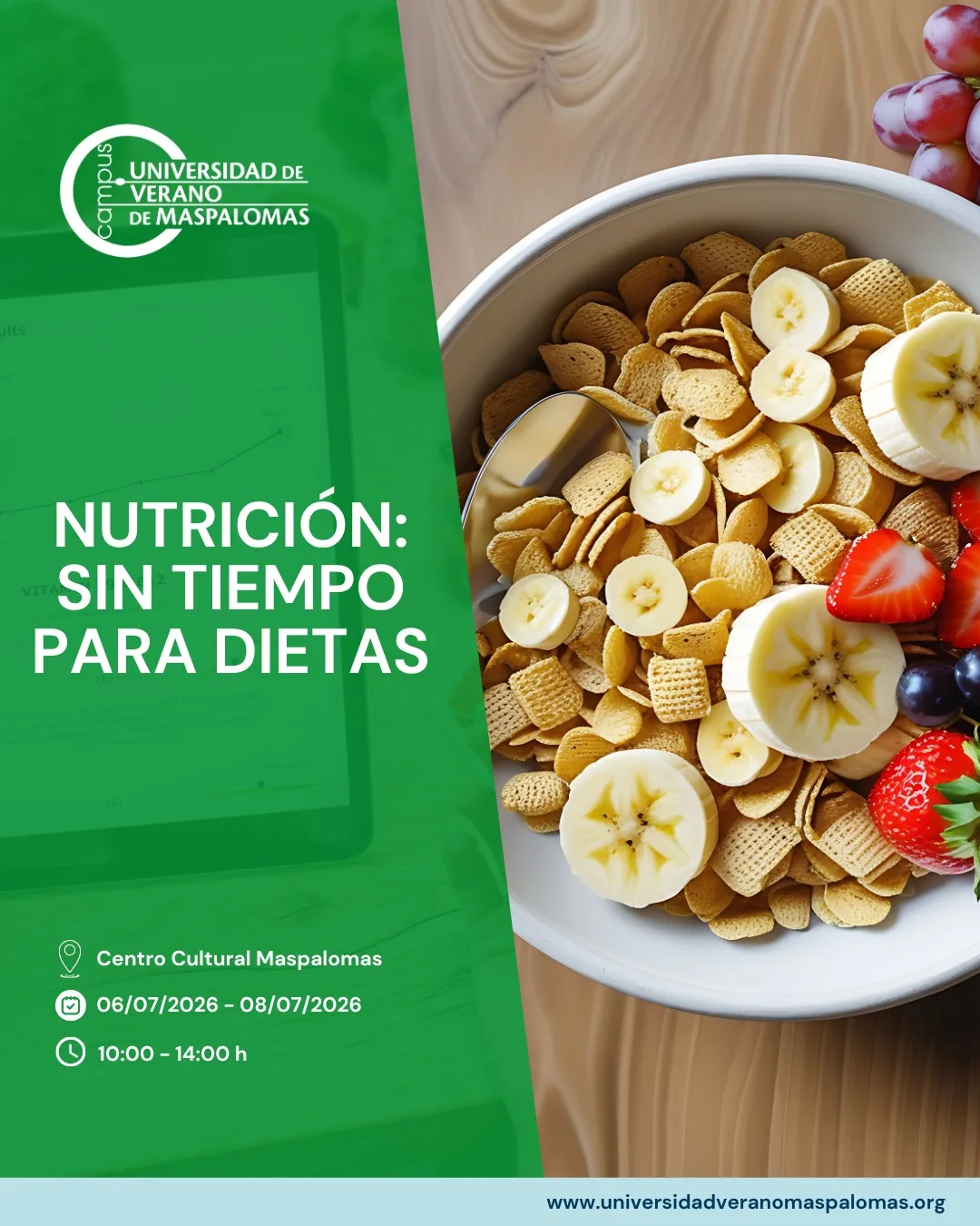 Nutrición: sin tiempo para Dietas en Maspalomas