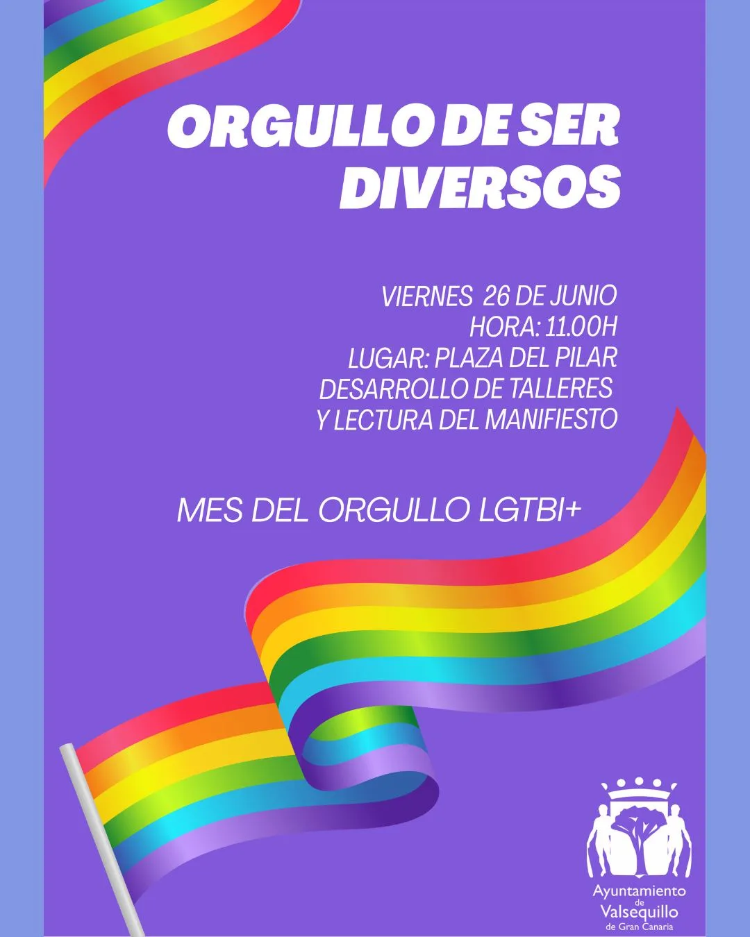 Taller Orgullo de ser diversos en Valsequillo