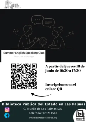 Summer English Speaking Club en Las Palmas