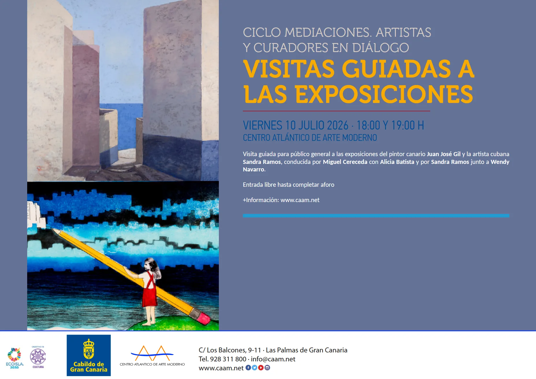 Visita guiada - Exposiciones del CAAM - Eventos Gran Canaria