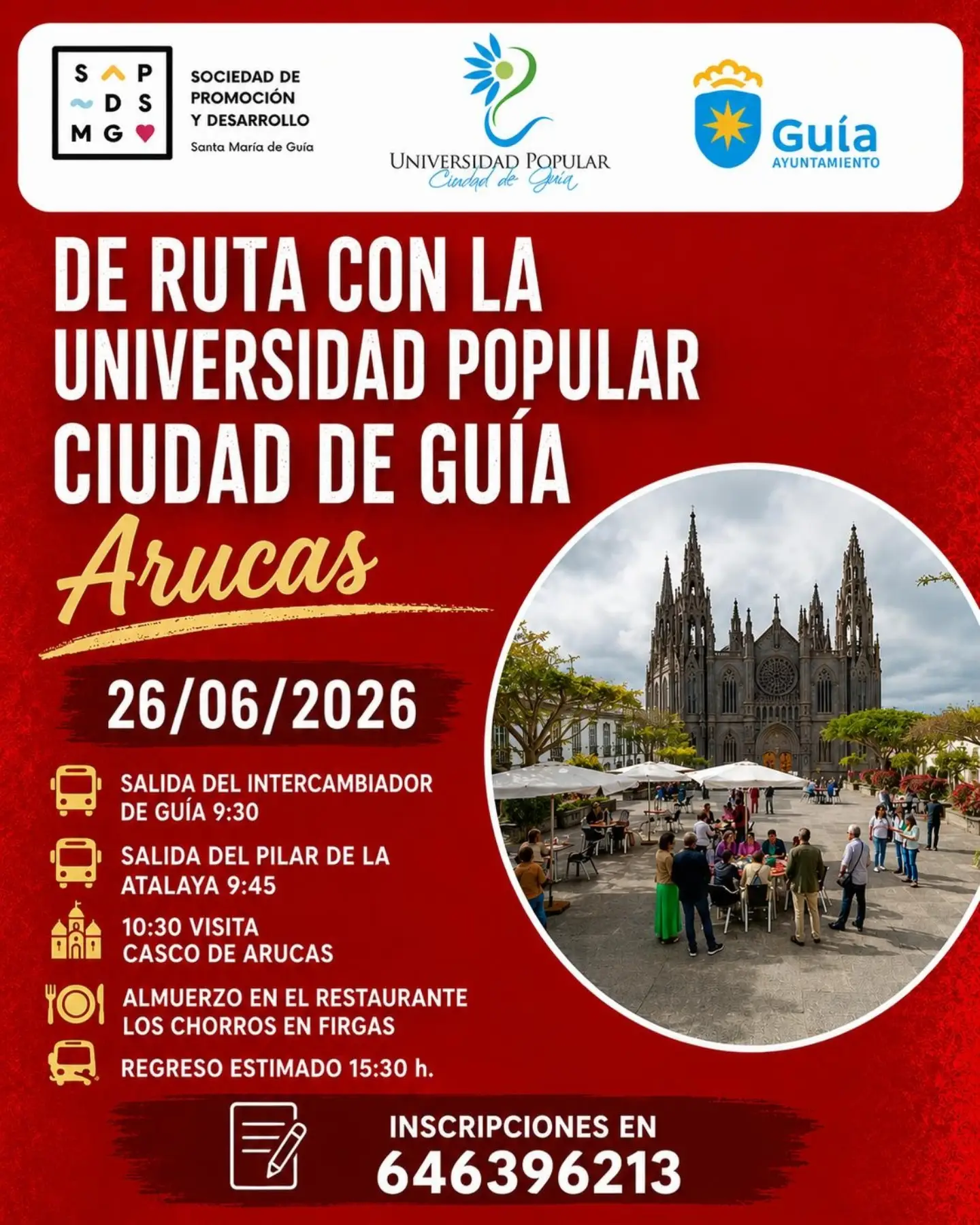 Ruta Universidad Popular Ciudad de Guía en Arucas